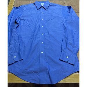 Brooks Brothers Non Iron Supima Cotton Classic Fit Sz 16 X 36 Button Dress Shirt